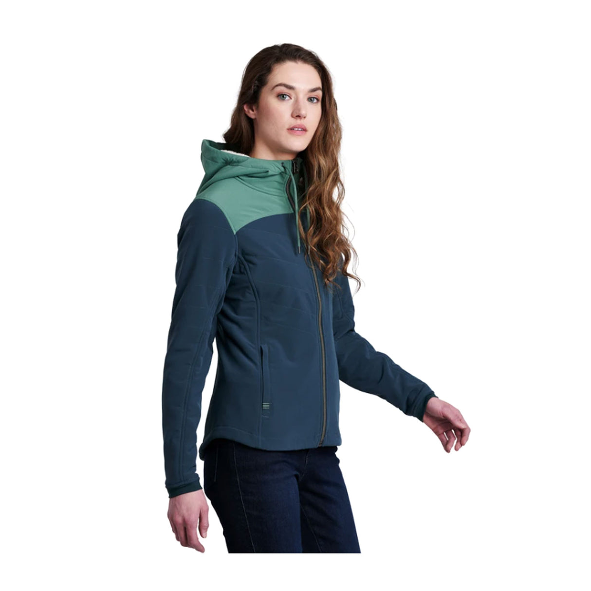 Kuhl Aero Fleece Hoody (Women) - Wildwood/Evergreen Apparel - Jacket - Lightweight - The Heel Shoe Fitters