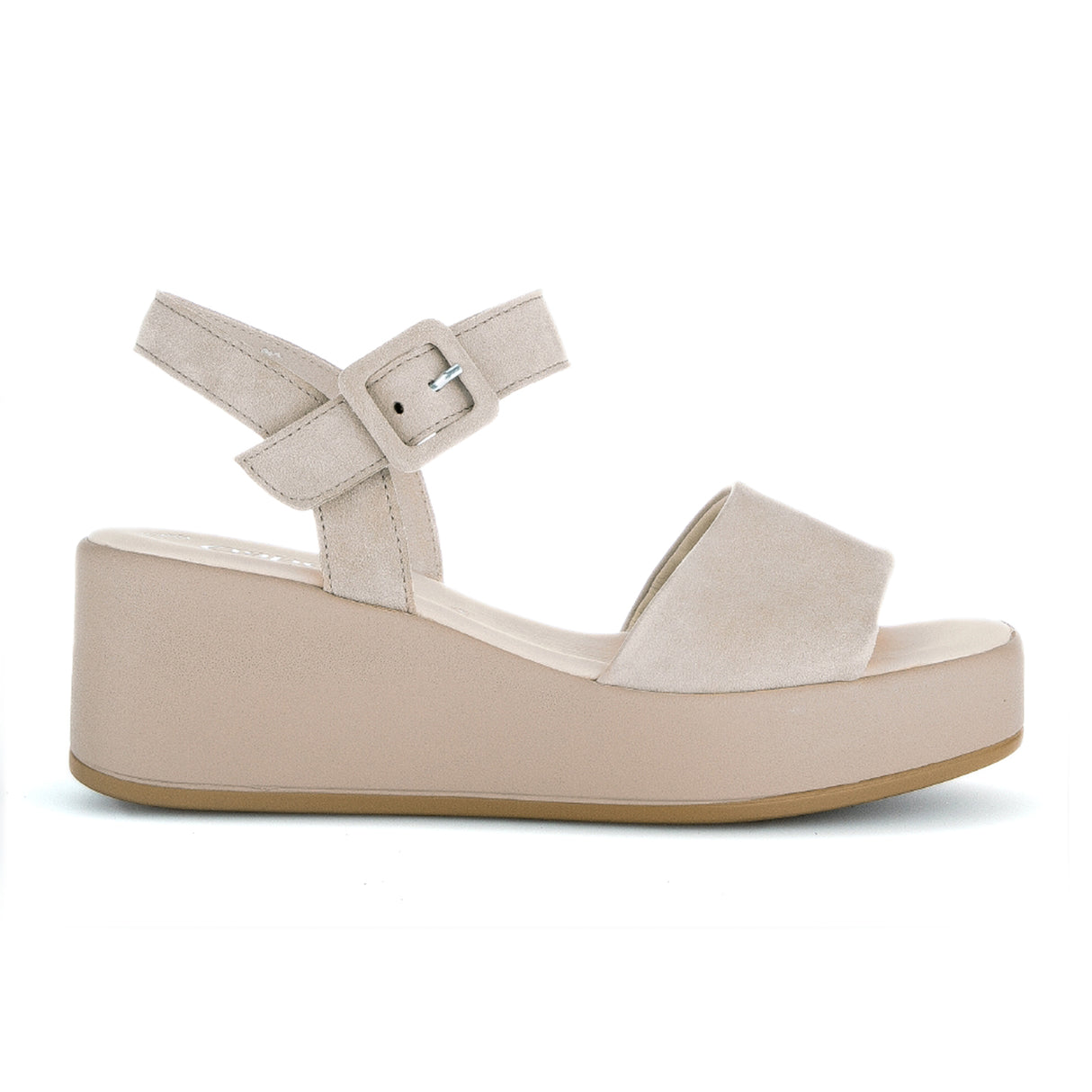 Gabor 531 Platform Wedge Sandal (Women) - Desert Suede Sandal - Heel/Wedge - The Heel Shoe Fitters