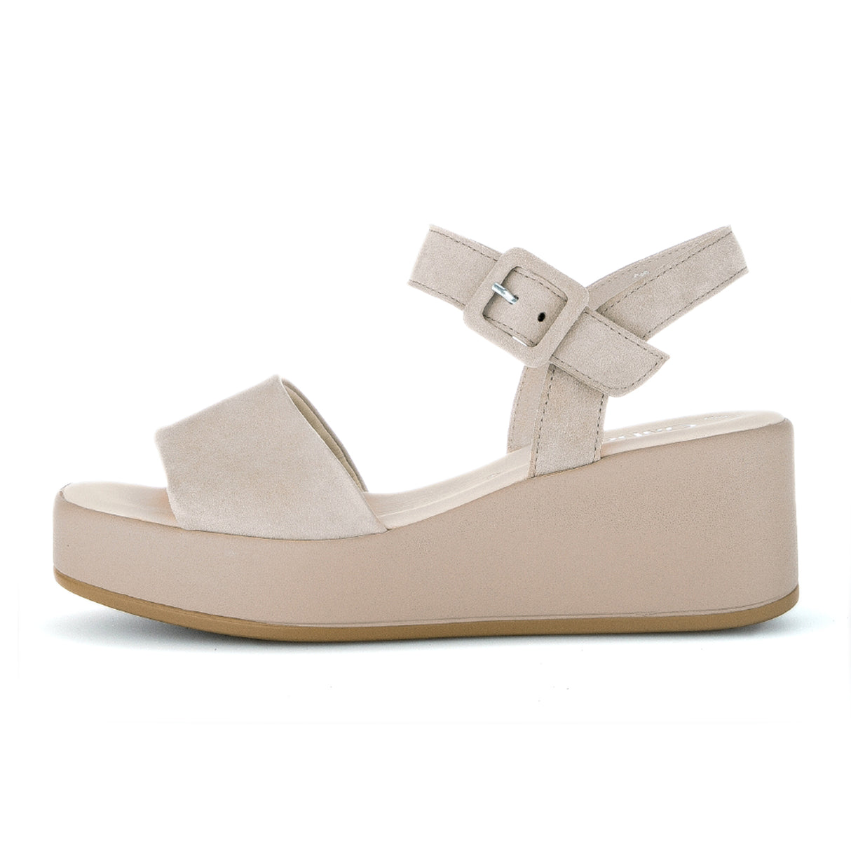 Gabor 531 Platform Wedge Sandal (Women) - Desert Suede Sandal - Heel/Wedge - The Heel Shoe Fitters