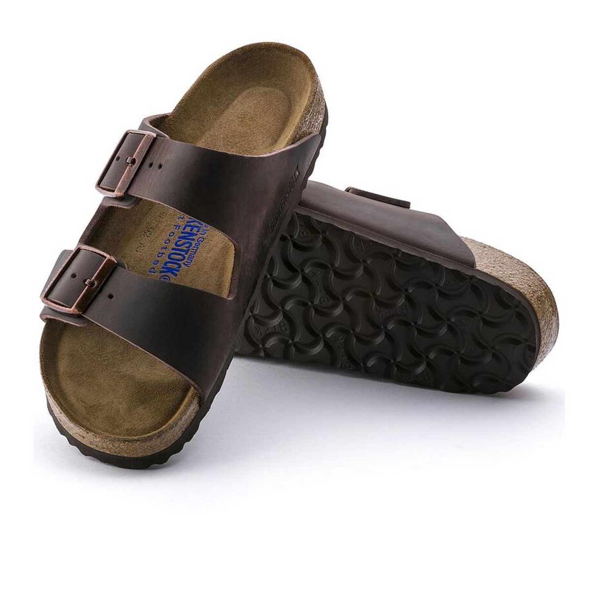 Birkenstock Arizona Soft Footbed Slide Sandal (Unisex) - Habana Oiled Leather Sandal - Slide - The Heel Shoe Fitters