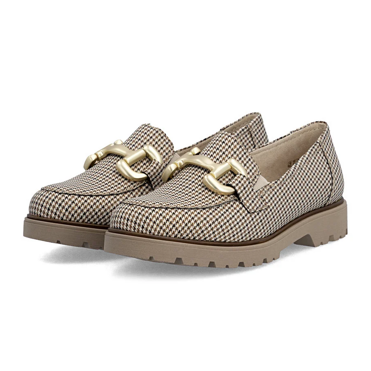 Rieker Gitta 45561 Loafer (Women) - Beige/Schwarz