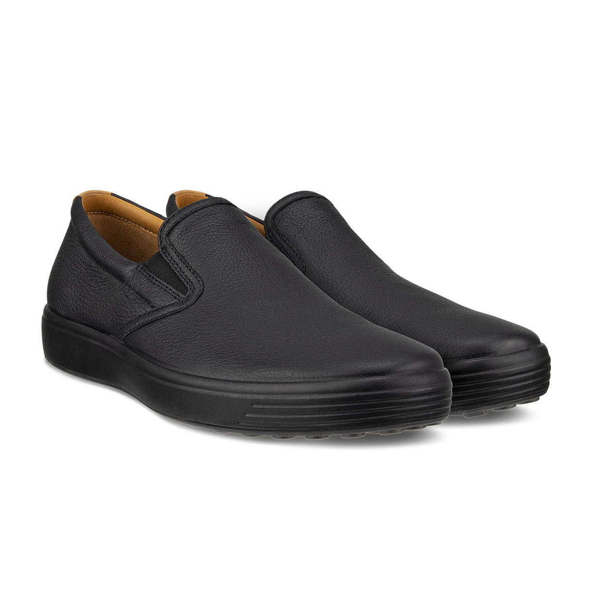 ECCO Soft 7 Slip On 2.0 (Men) - Black/Lion Dress-Casual - Slip On - The Heel Shoe Fitters