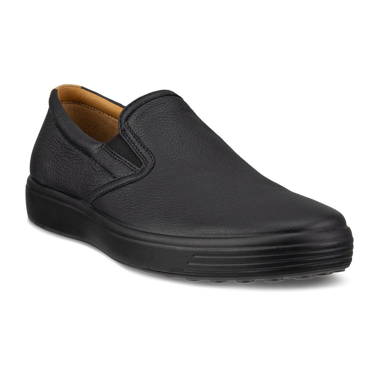 ECCO Soft 7 Slip On 2.0 (Men) - Black/Lion Dress-Casual - Slip On - The Heel Shoe Fitters