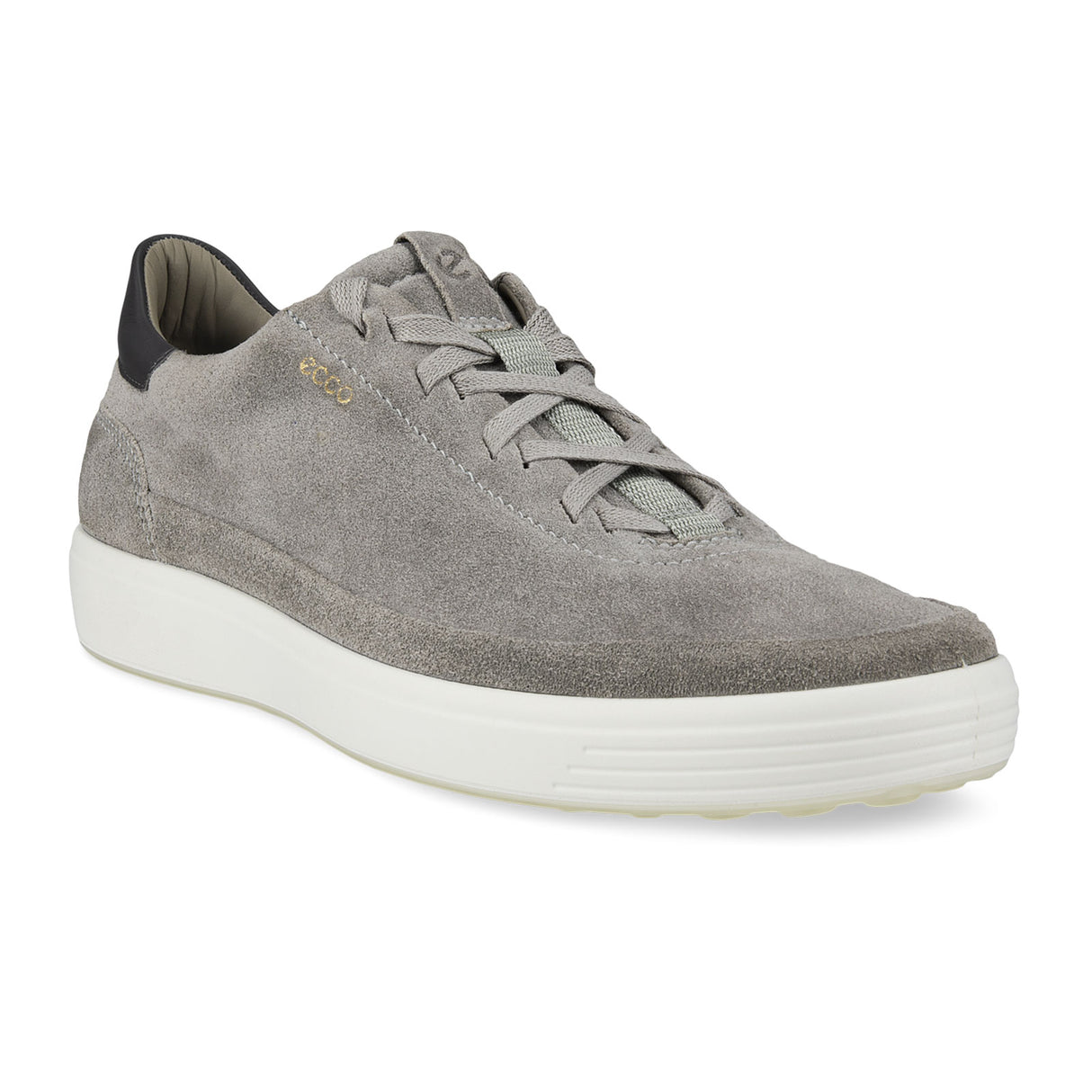 ECCO Soft 7 Sneaker (Men) - Dove/Magnet Athletic - Casual - Lace Up - The Heel Shoe Fitters