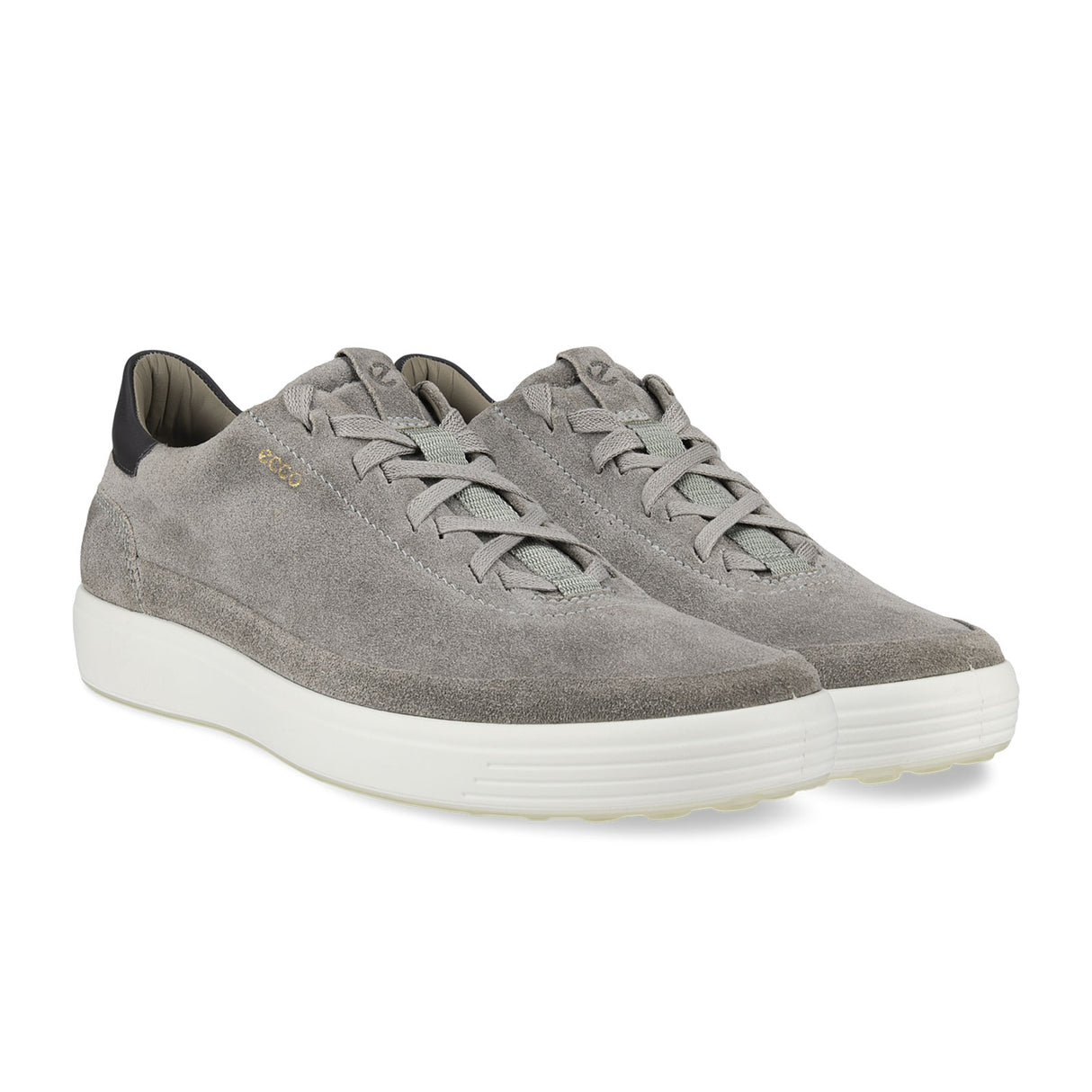 ECCO Soft 7 Sneaker (Men) - Dove/Magnet Athletic - Casual - Lace Up - The Heel Shoe Fitters