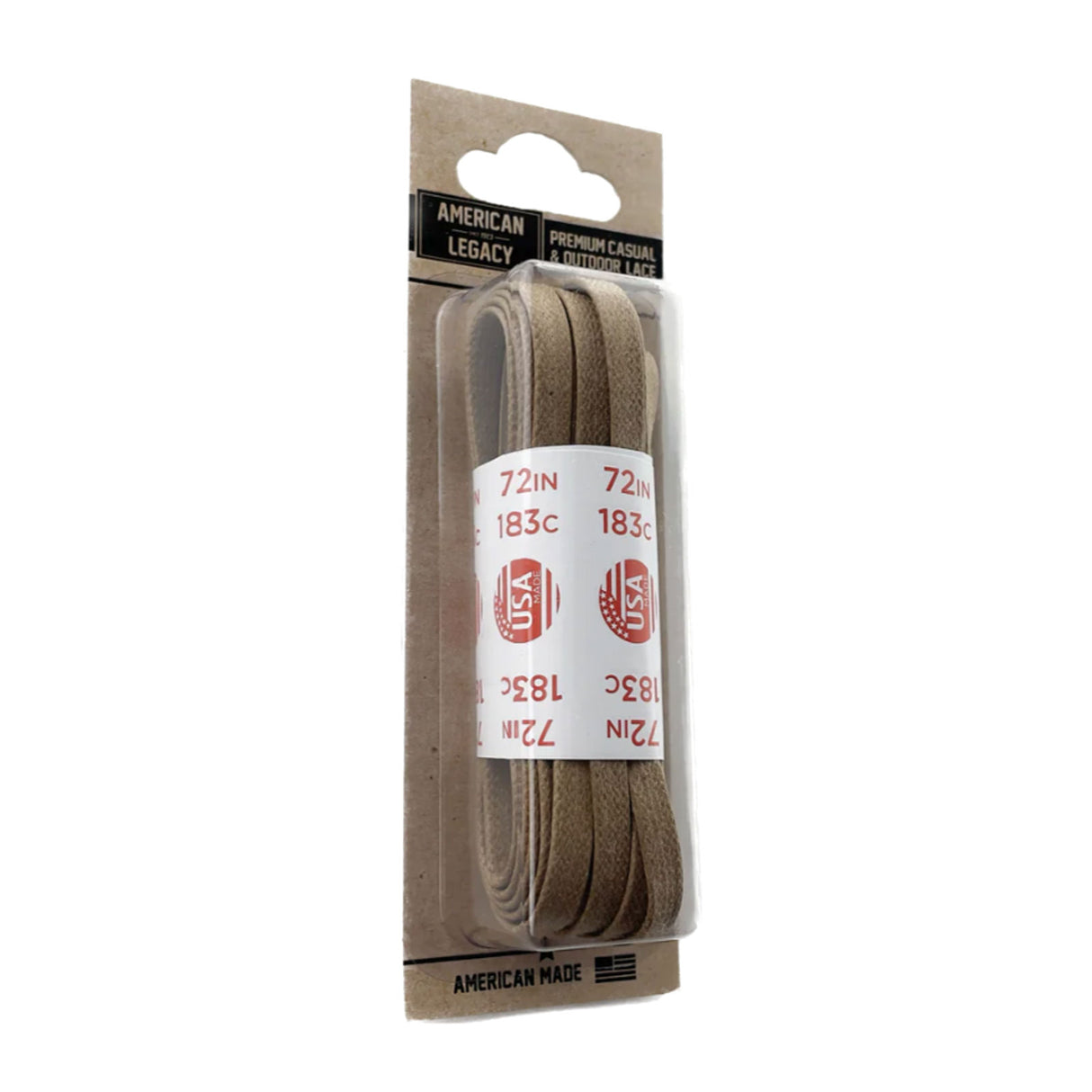 10 Seconds Flat Glazed Casual Shoelace - Alabaster Accessories - Shoe Laces - The Heel Shoe Fitters