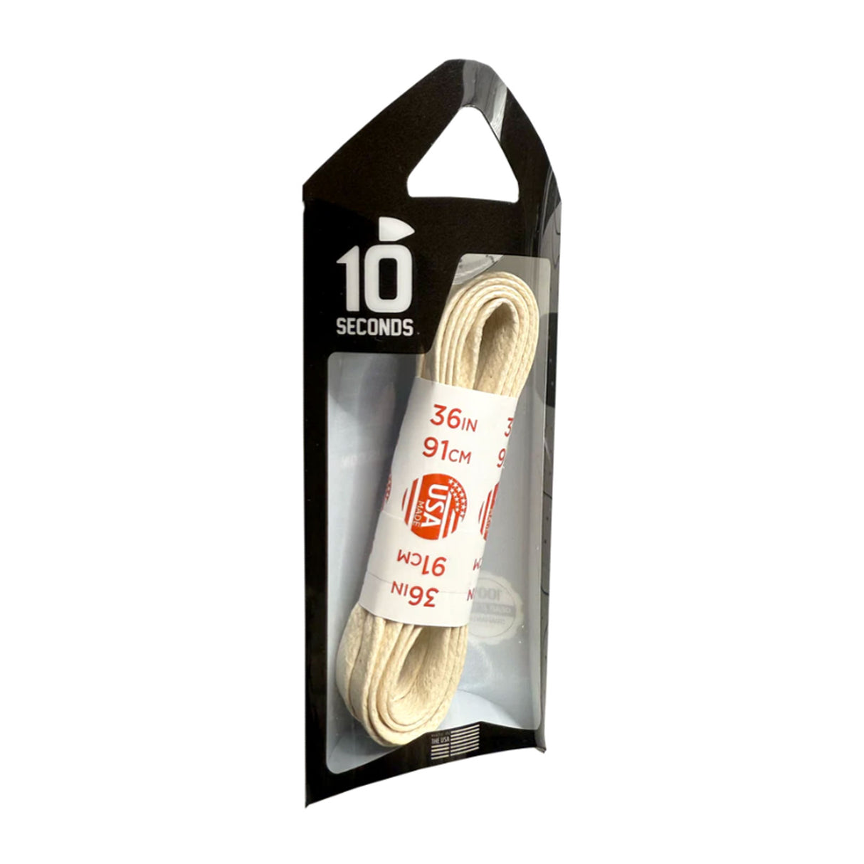 10 Seconds Flat Glazed Casual Shoelace - Natural Accessories - Shoe Laces - The Heel Shoe Fitters