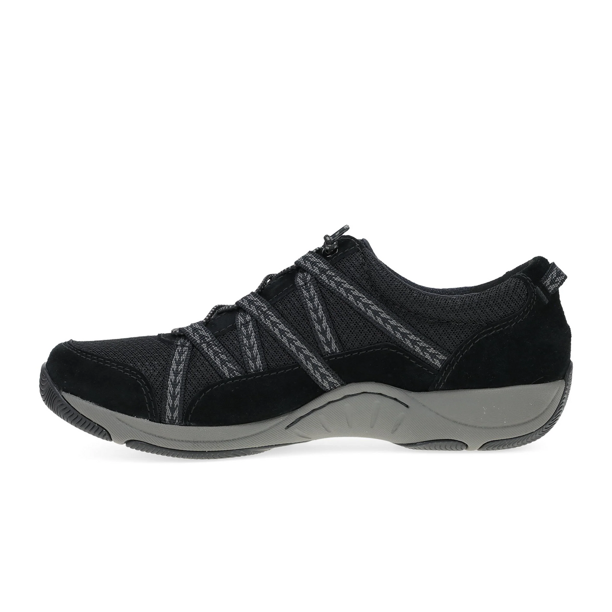 Dansko Harlyn Slip On (Women) - Black/Black Suede Hiking - Low - The Heel Shoe Fitters