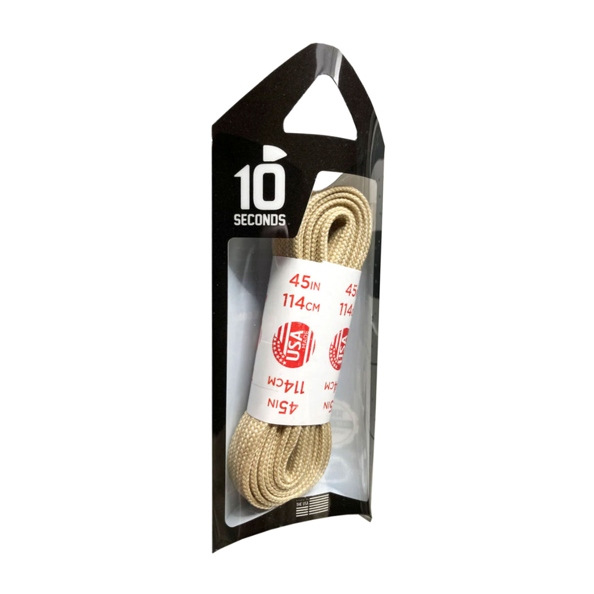 10 Seconds Flat Nylon Shoelace - Sand Accessories - Shoe Laces - The Heel Shoe Fitters