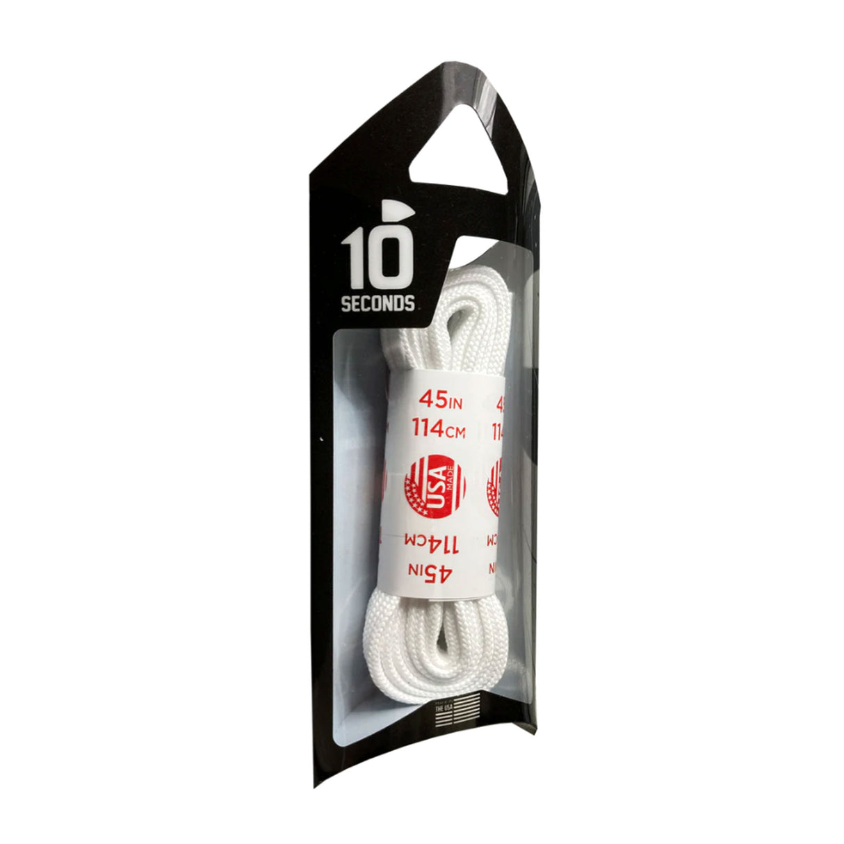 10 Seconds Flat Nylon Shoelace - White Accessories - Shoe Laces - The Heel Shoe Fitters