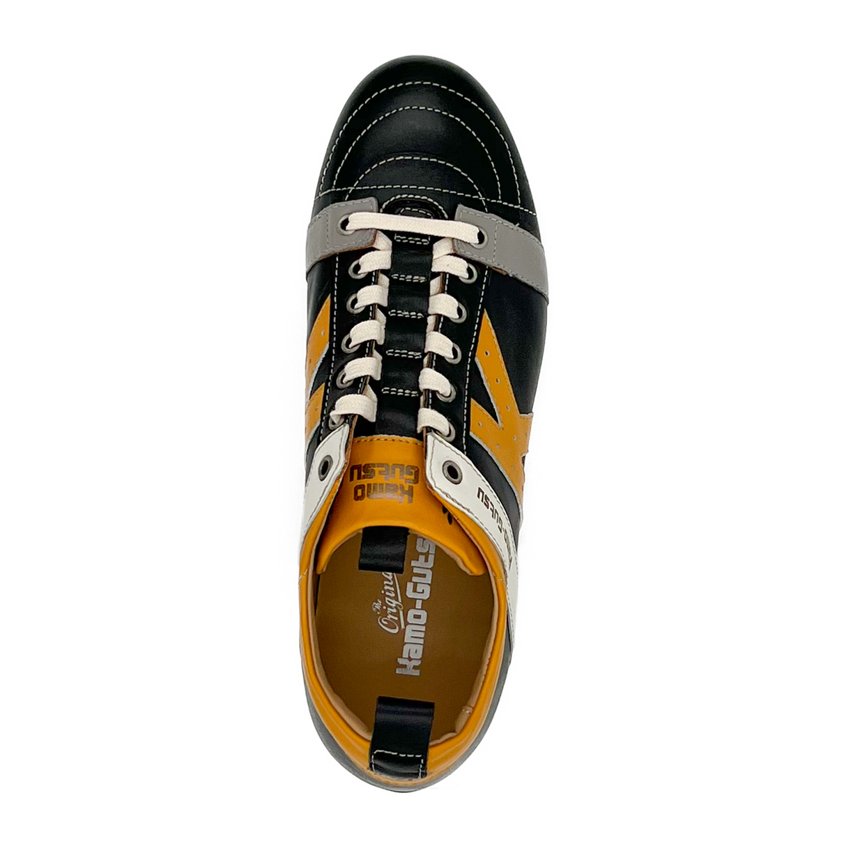 Kamo-Gutsu TIFO 042 Low Sneaker (Men) - Black/Girasole Dress-Casual - Lace Ups - The Heel Shoe Fitters
