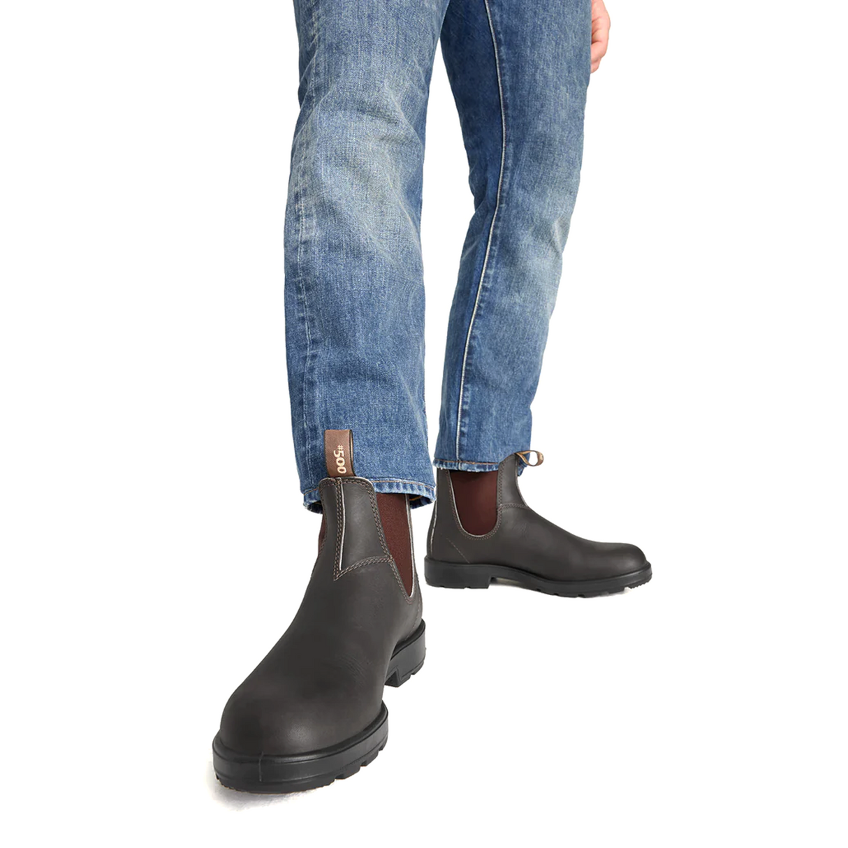 Blundstone Original 500 Chelsea Boot (Unisex) - Stout Brown Boots - Casual - Low - The Heel Shoe Fitters