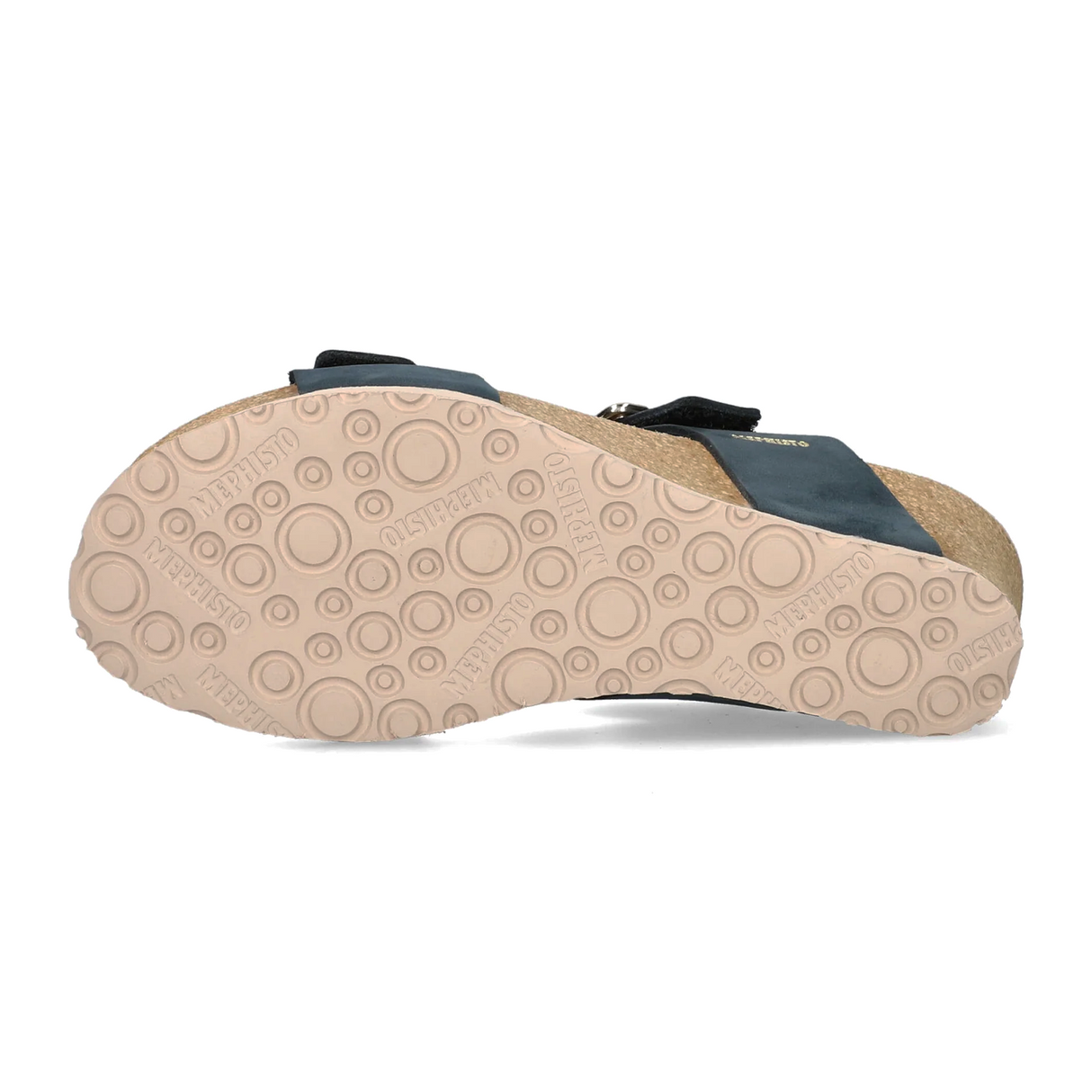 Mephisto Lissandra Wedge Sandal (Women) - Navy Sandalbuck