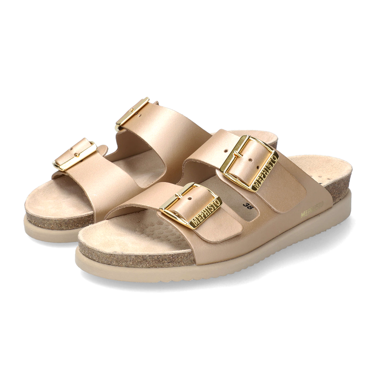 Mephisto Hester Slide Sandal (Women) - Platinum Perla Sandal - Slide - The Heel Shoe Fitters