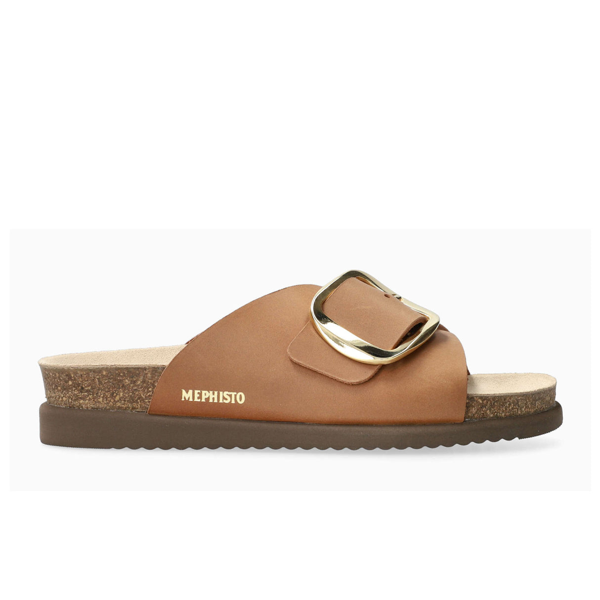 Mephisto Hariana Slide Sandal (Women) - Camel Scratch Sandal - Slide - The Heel Shoe Fitters