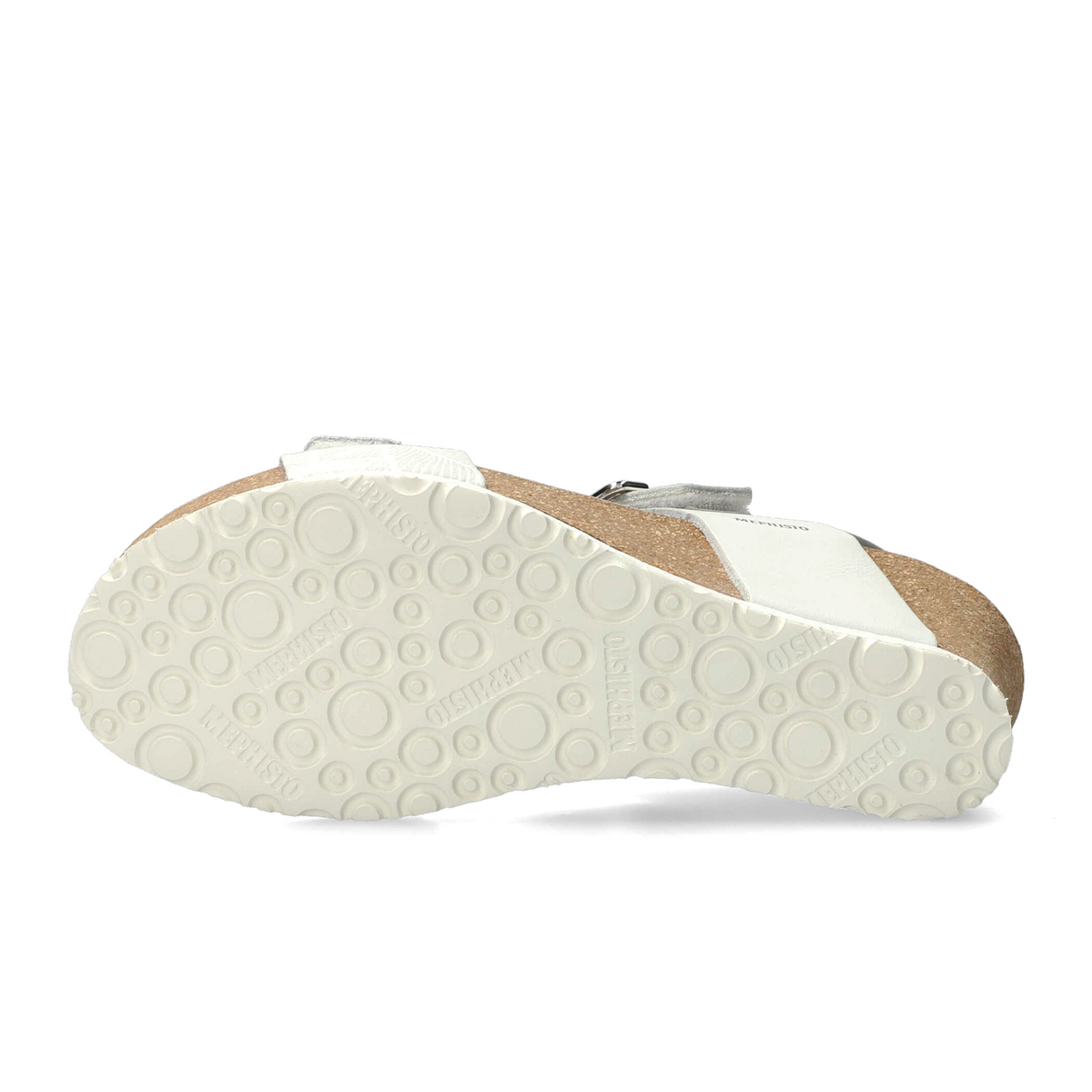 Mephisto Lissandra Wedge Sandal (Women) - White Sandanyl/Fog Panama Sandal - Heel/Wedge - The Heel Shoe Fitters