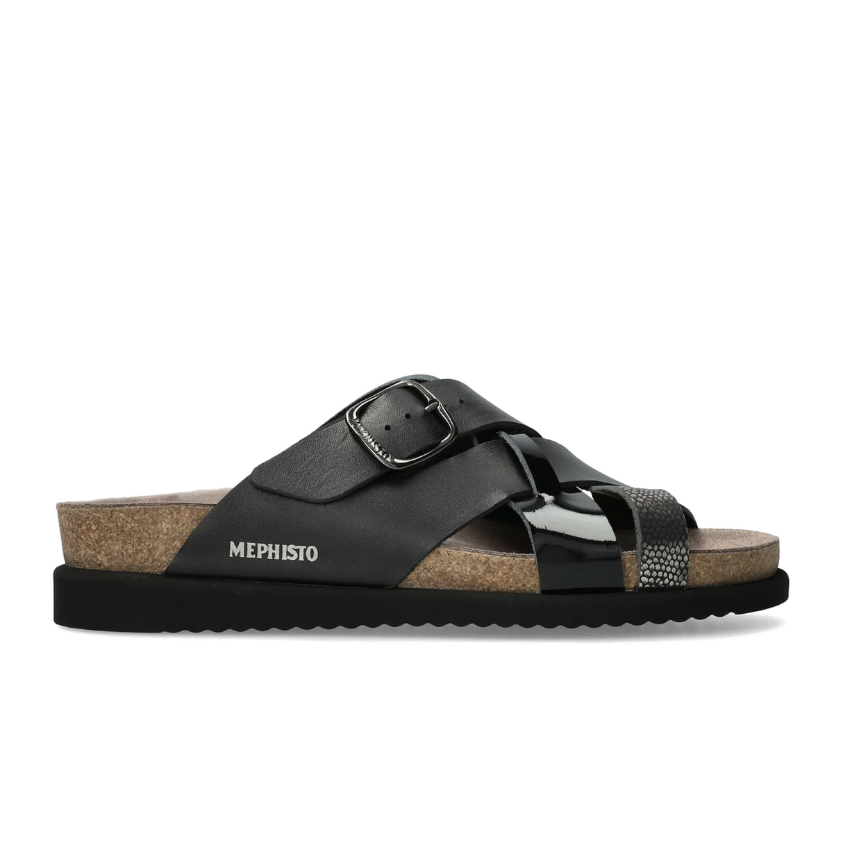 Mephisto Hida Slide Sandal (Women) - Grey Havana
