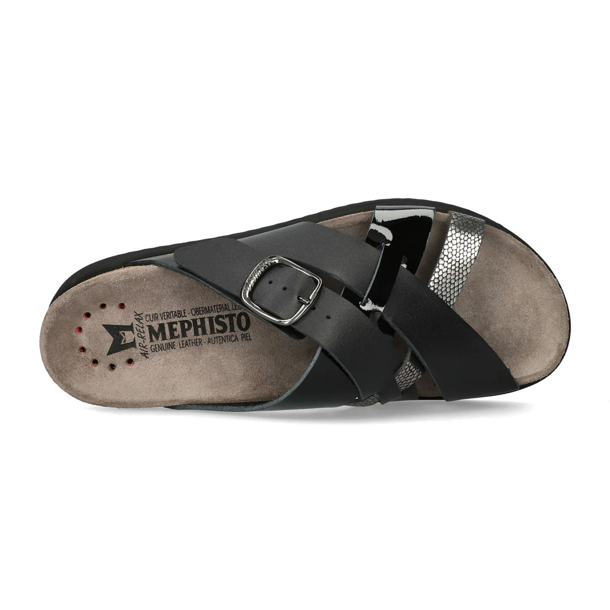Mephisto Hida Slide Sandal (Women) - Grey Havana