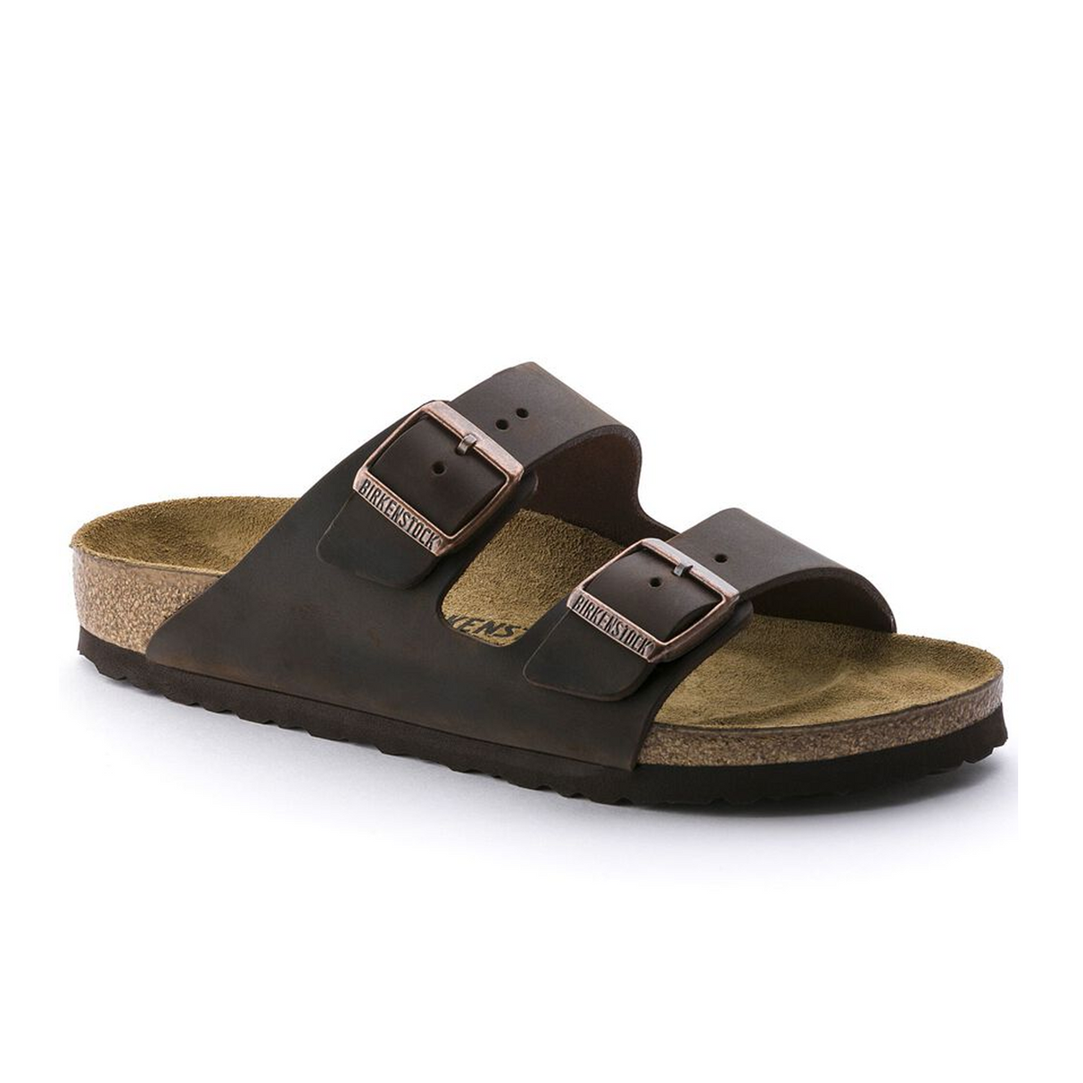 Birkenstock Arizona Narrow Slide Sandal (Unisex) - Habana Oiled Leather Sandal - Slide - The Heel Shoe Fitters