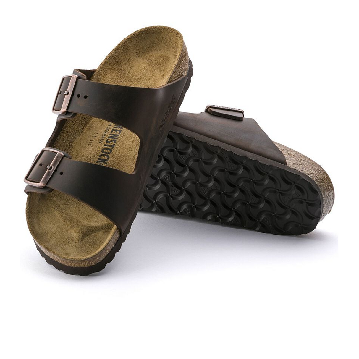 Birkenstock Arizona Narrow Slide Sandal (Unisex) - Habana Oiled Leather Sandal - Slide - The Heel Shoe Fitters