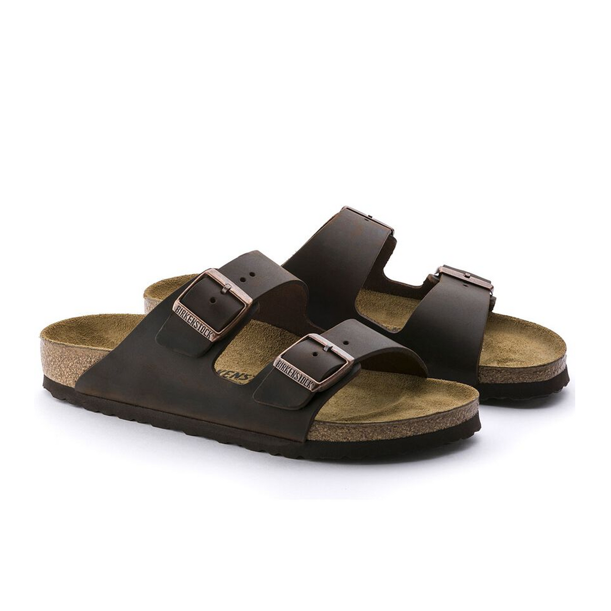 Birkenstock Arizona Narrow Slide Sandal (Unisex) - Habana Oiled Leather Sandal - Slide - The Heel Shoe Fitters