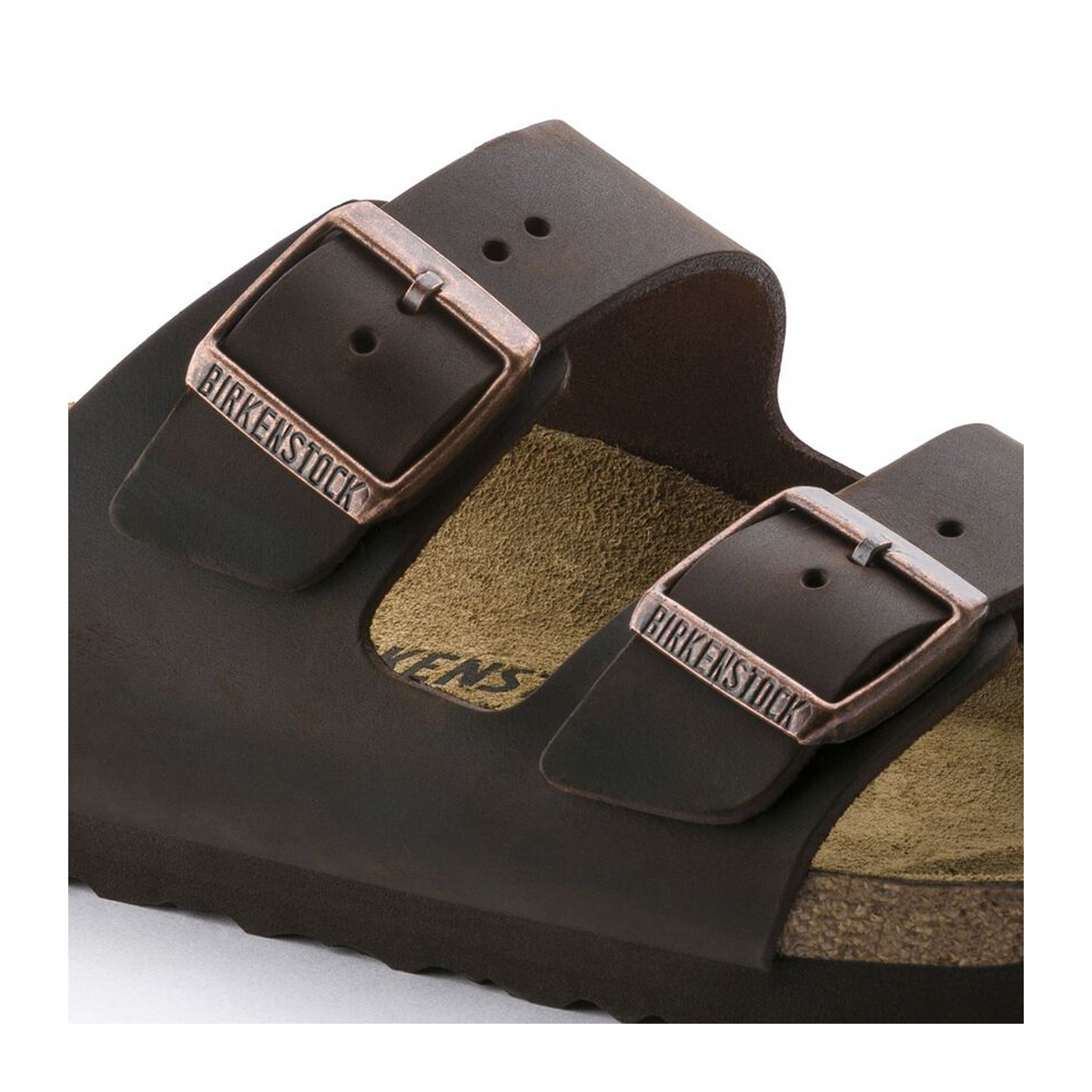 Birkenstock Arizona Narrow Slide Sandal (Unisex) - Habana Oiled Leather Sandal - Slide - The Heel Shoe Fitters