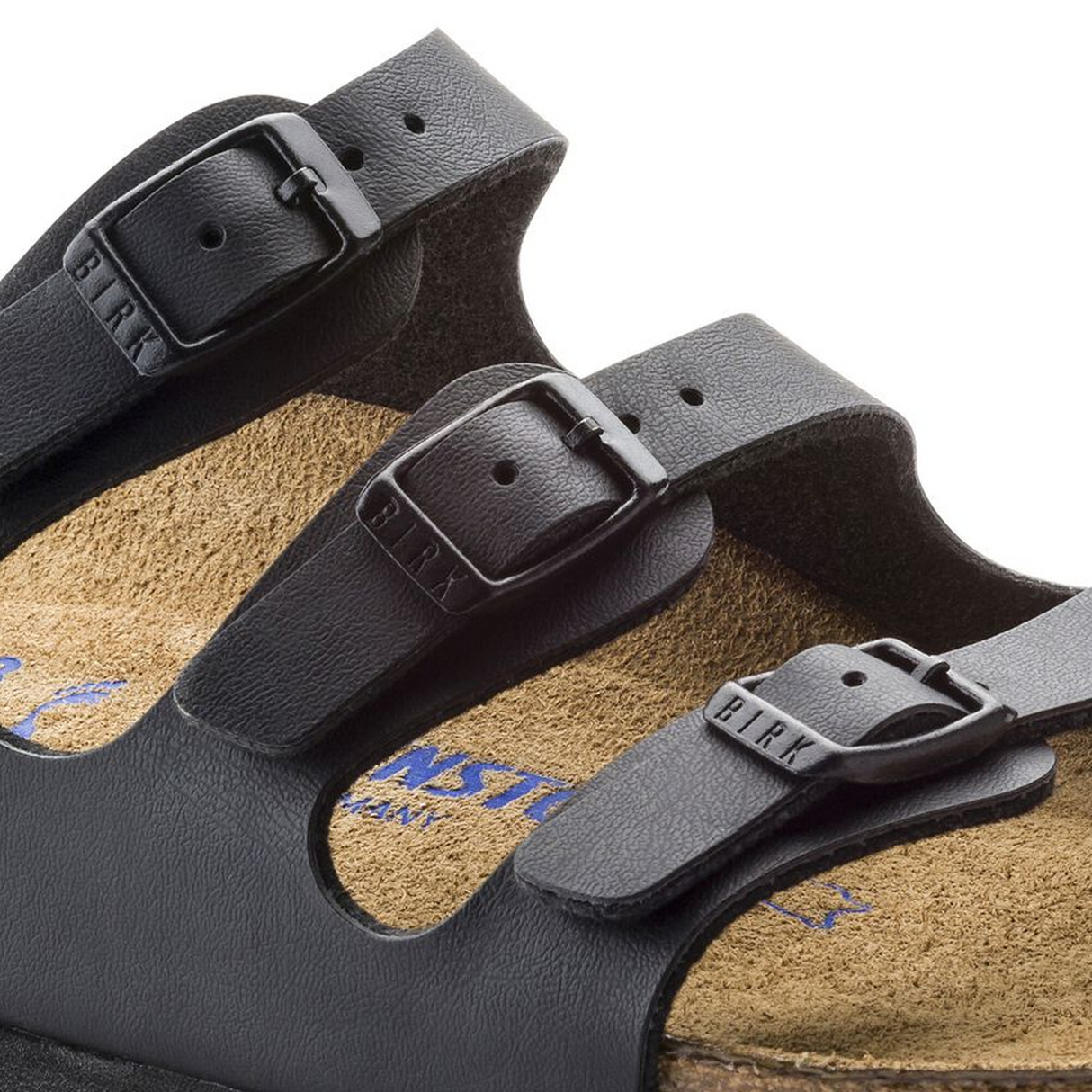 Birkenstock Florida Soft Footbed Narrow Slide Sandal (Women) - Black Birko-Flor Sandal - Slide - The Heel Shoe Fitters