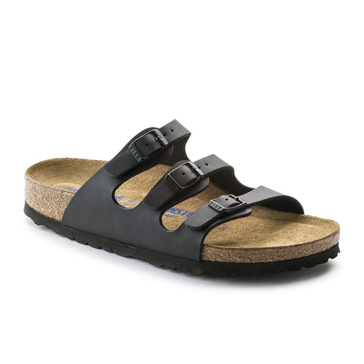 Birkenstock Florida Soft Footbed Narrow Slide Sandal (Women) - Black Birko-Flor Sandal - Slide - The Heel Shoe Fitters