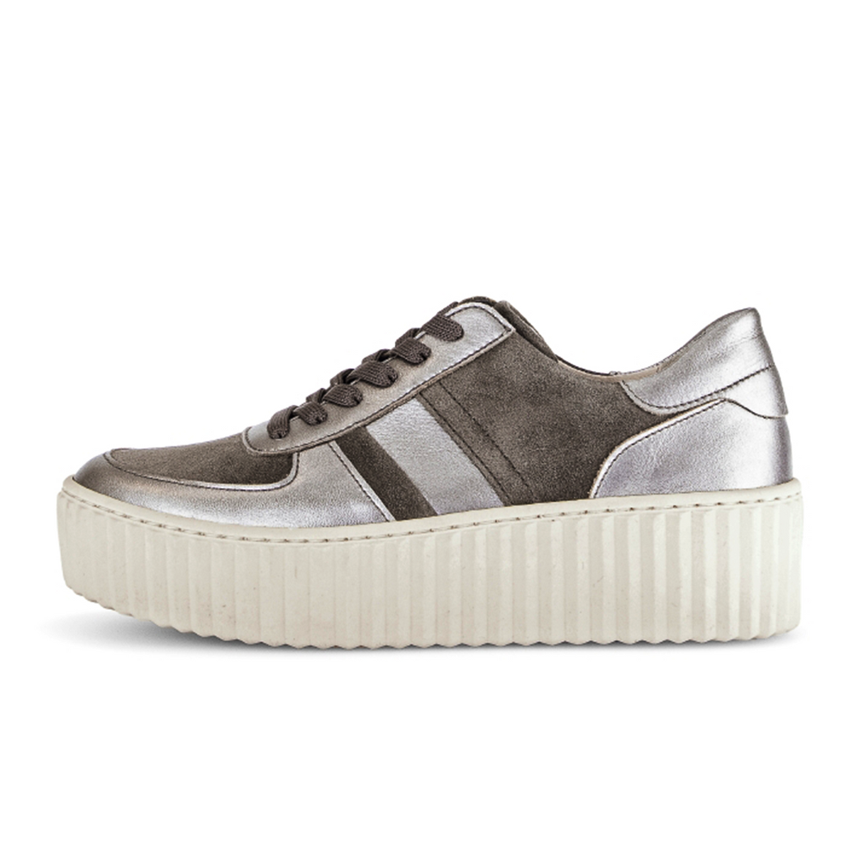 Gabor 203 Vesta Sneaker (Women) - Iron Dreamvelour Athletic - Casual - Lace Up - The Heel Shoe Fitters