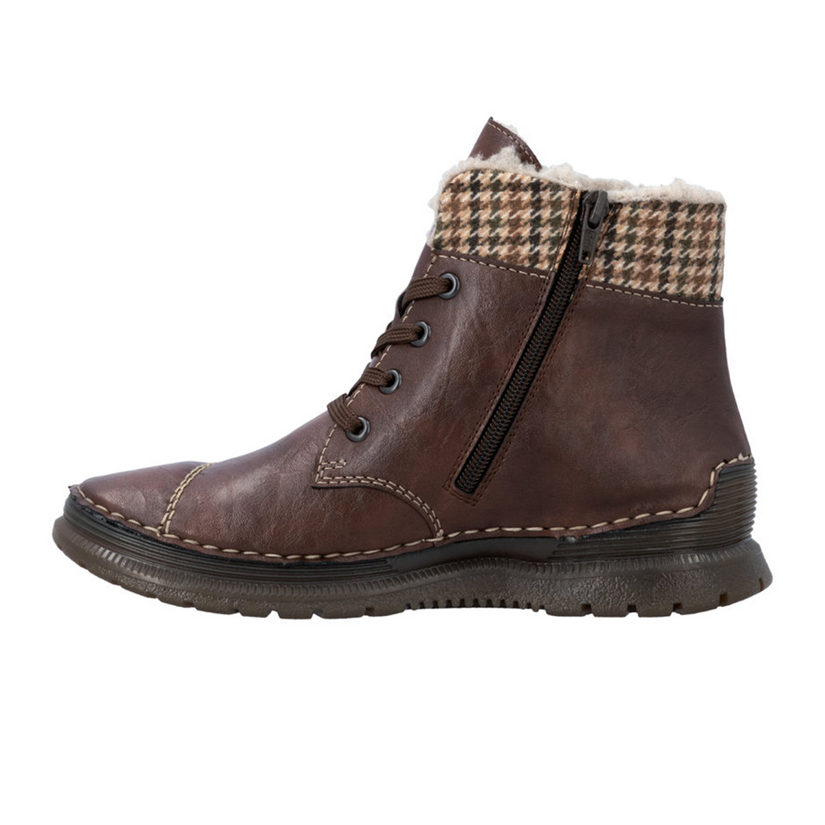 Rieker Angela 53631 Sneaker (Women) - Chestnut/Natur Multi Athletic - Casual - Slip On - The Heel Shoe Fitters
