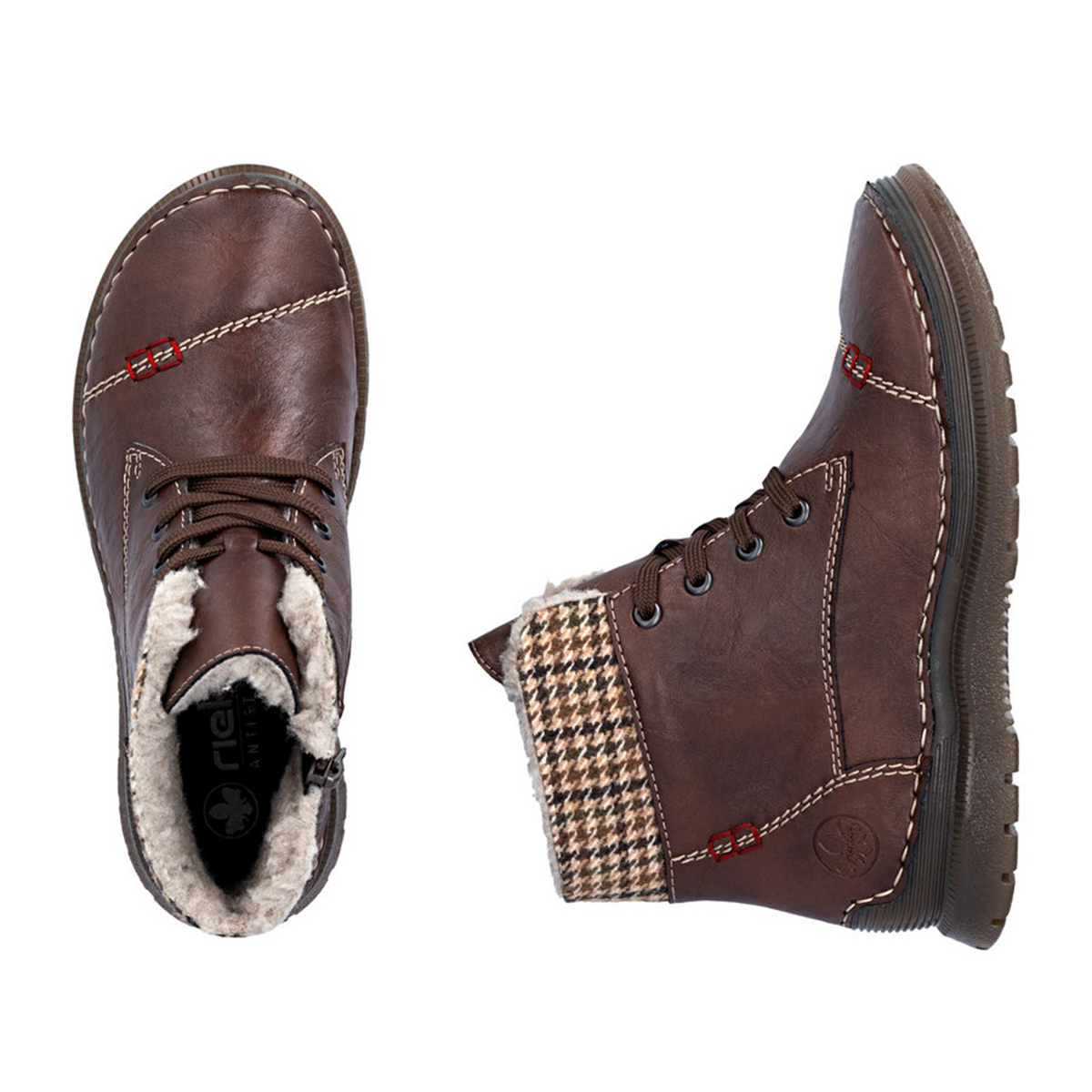 Rieker Angela 53631 Sneaker (Women) - Chestnut/Natur Multi Athletic - Casual - Slip On - The Heel Shoe Fitters