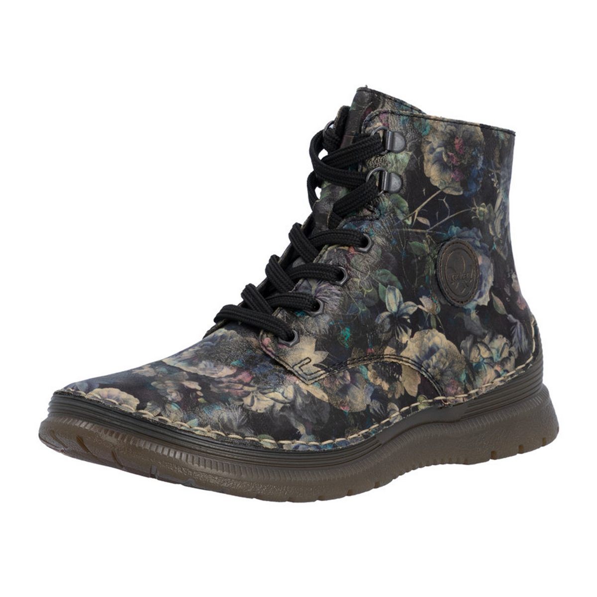 Rieker Angela 536312 Sneaker (Women) - Schwarz Pastell/Antik
