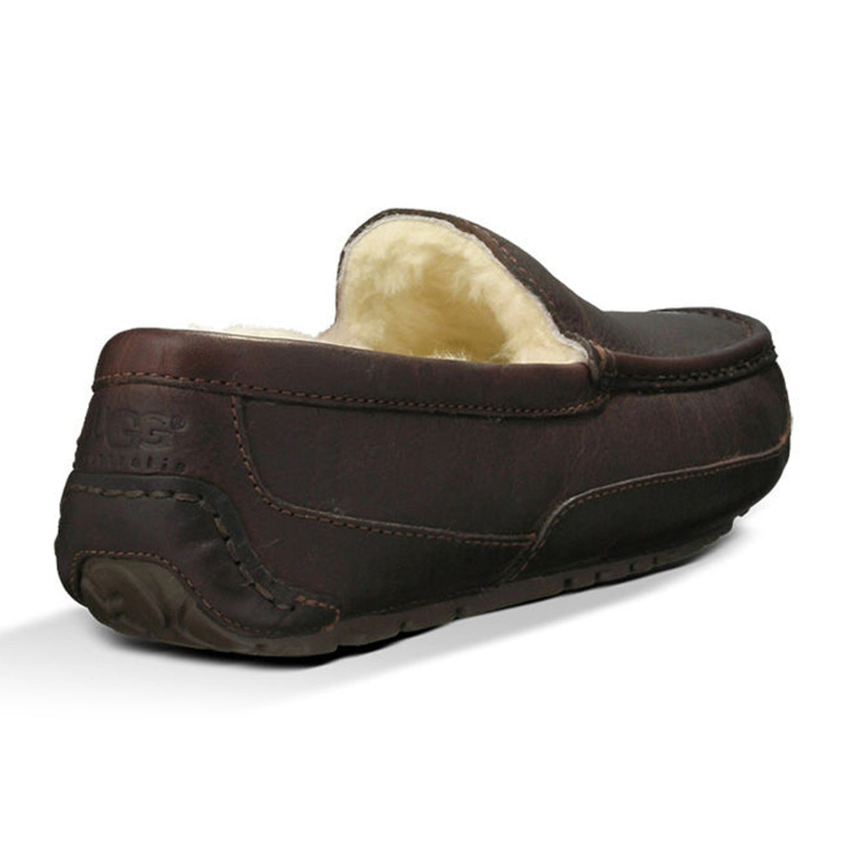 UGG® Ascot Leather Slipper (Men) - Dark Spice Dress-Casual - Slipper - The Heel Shoe Fitters