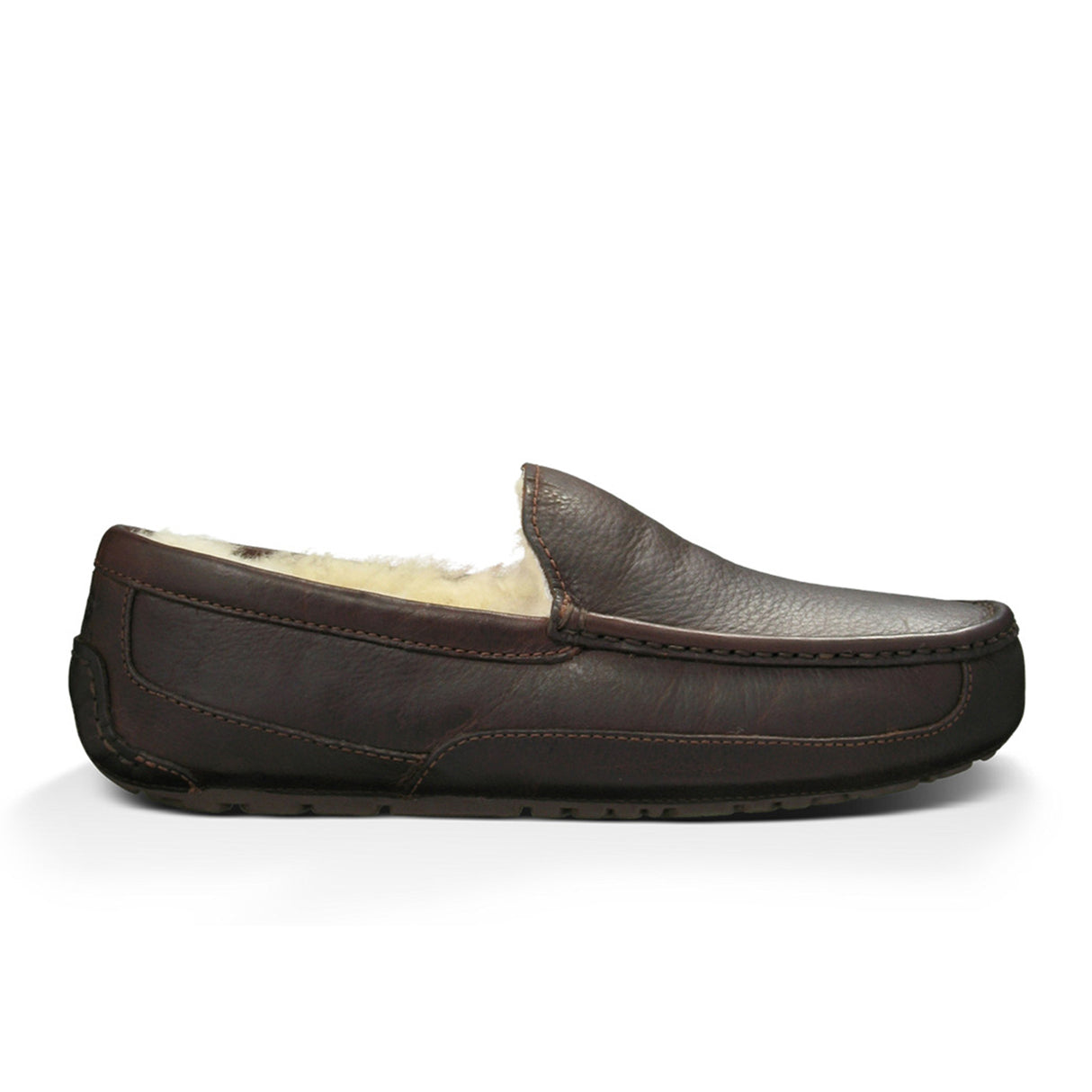 UGG® Ascot Leather Slipper (Men) - Dark Spice Dress-Casual - Slipper - The Heel Shoe Fitters