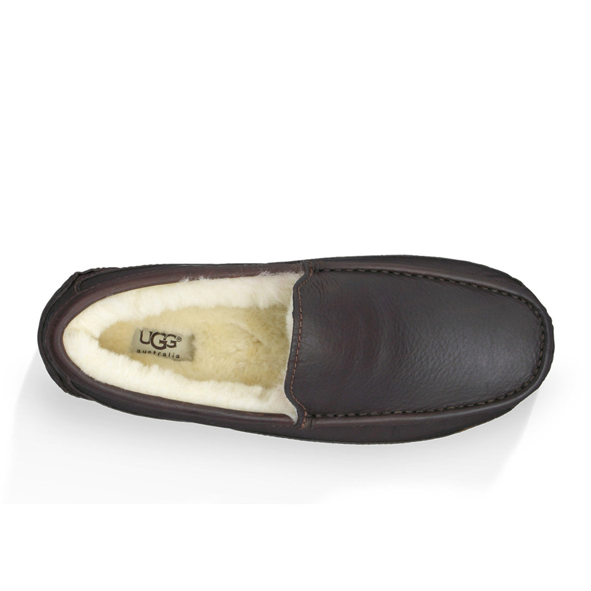 UGG® Ascot Leather Slipper (Men) - Dark Spice Dress-Casual - Slipper - The Heel Shoe Fitters