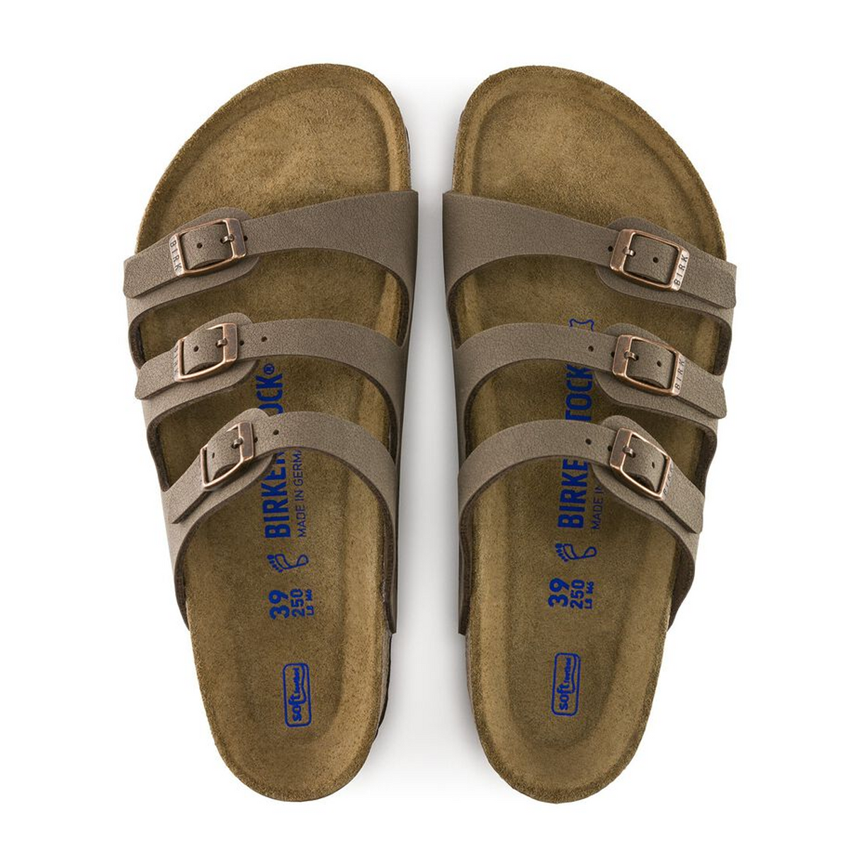 Birkenstock Florida Soft Footbed Slide Sandal (Women) - Mocha Birkibuc Sandal - Slide - The Heel Shoe Fitters