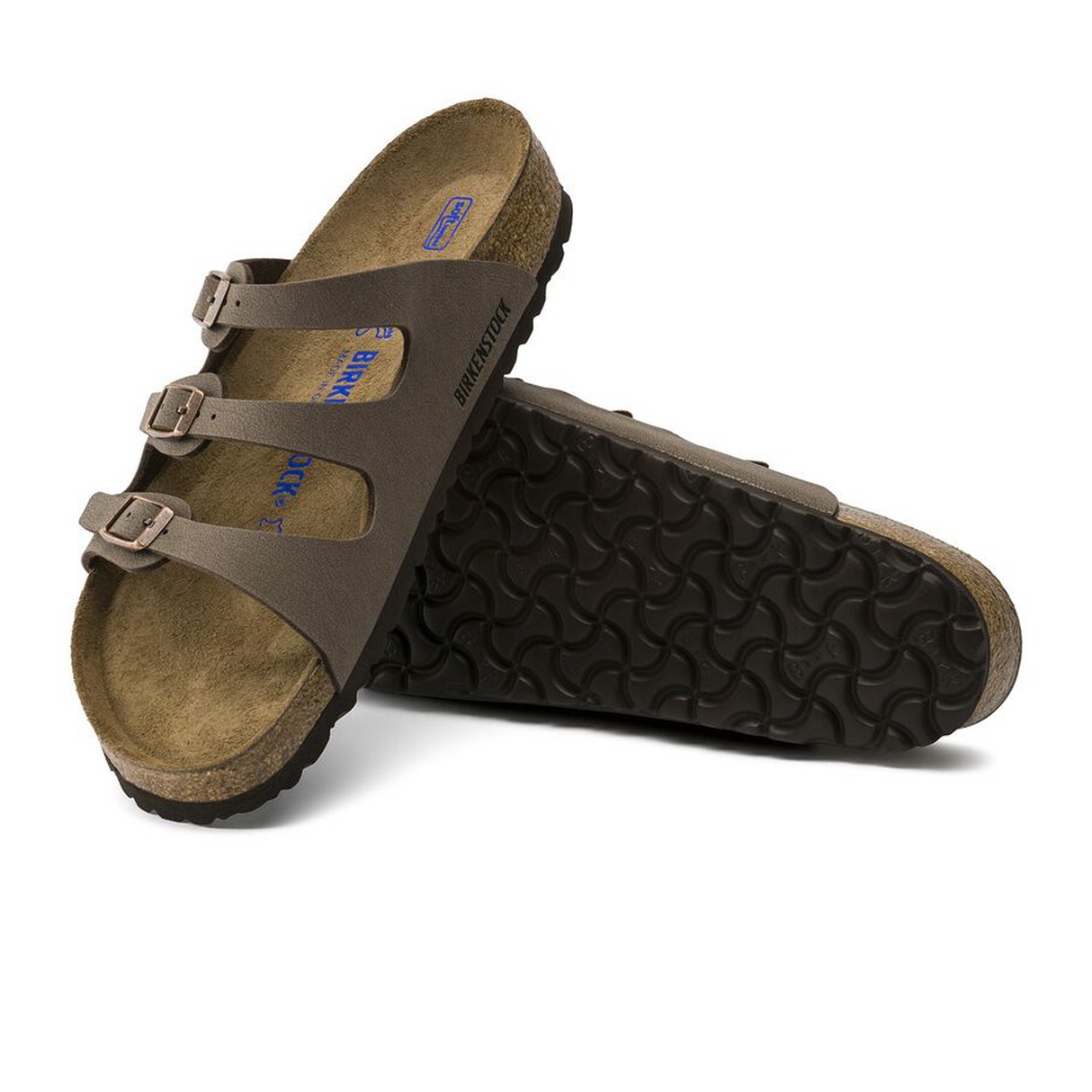 Birkenstock Florida Soft Footbed Slide Sandal (Women) - Mocha Birkibuc Sandal - Slide - The Heel Shoe Fitters