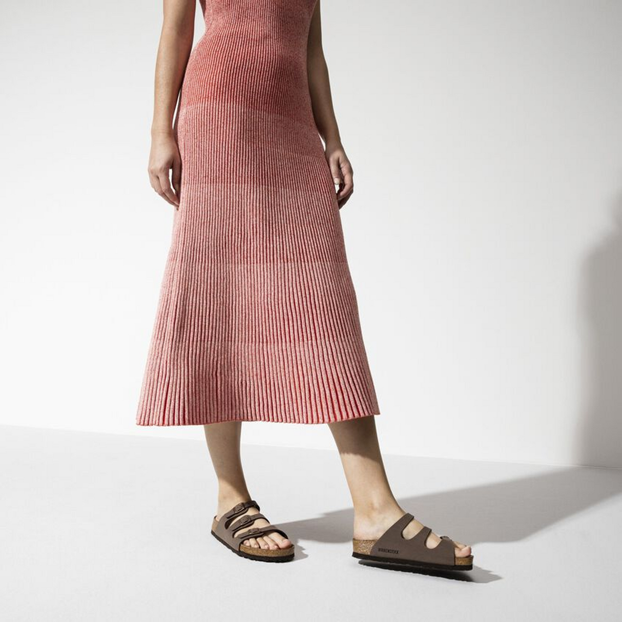 Birkenstock Florida Soft Footbed Slide Sandal (Women) - Mocha Birkibuc Sandal - Slide - The Heel Shoe Fitters