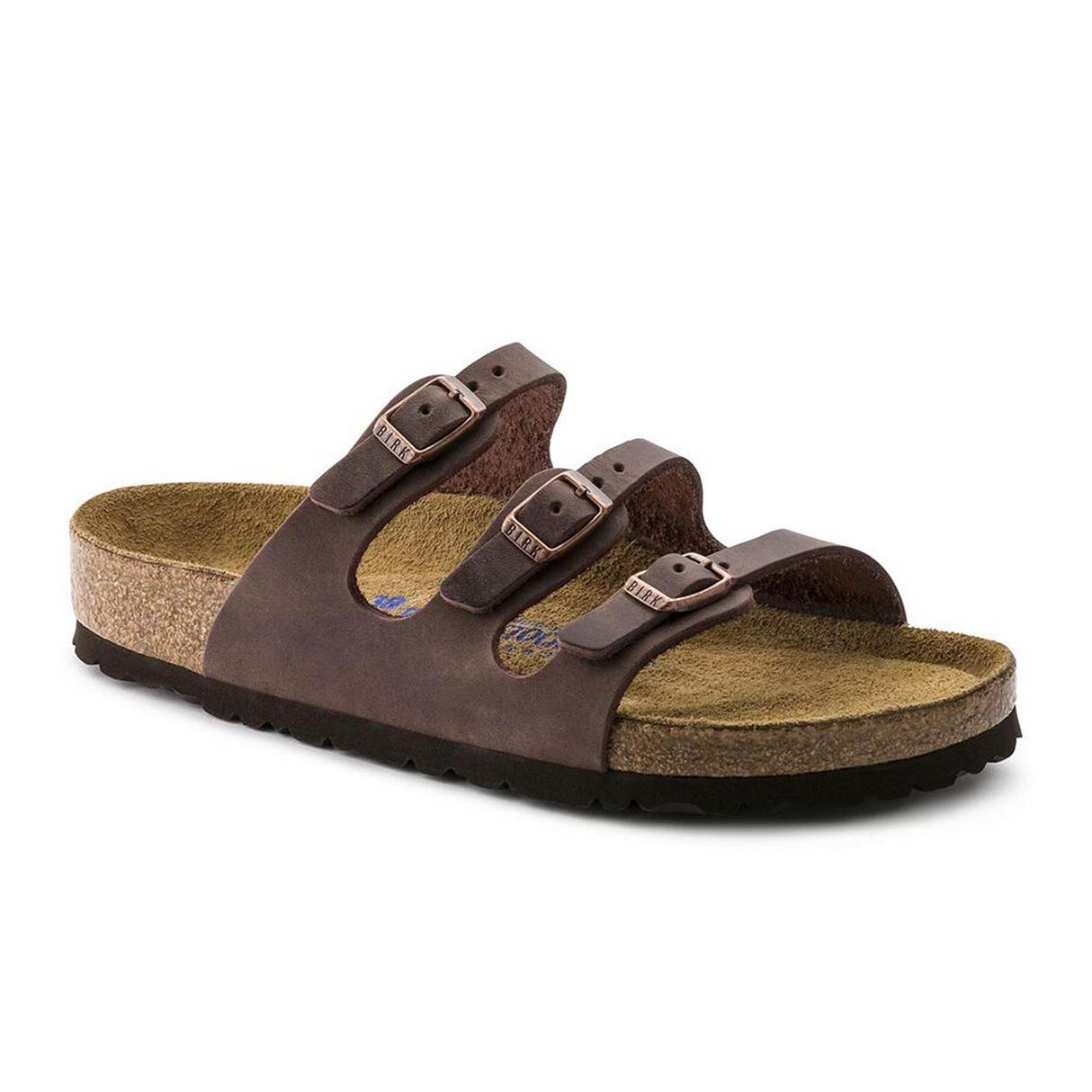 Birkenstock Florida Soft Footbed Slide Sandal (Women) - Habana Oiled Leather Sandal - Slide - The Heel Shoe Fitters