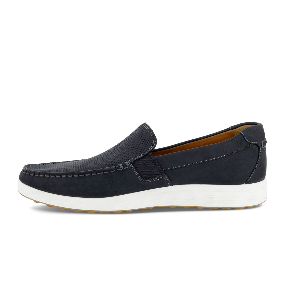 ECCO S Lite Moc Slip On (Men) - Black/Black Dress-Casual - Slip On - The Heel Shoe Fitters