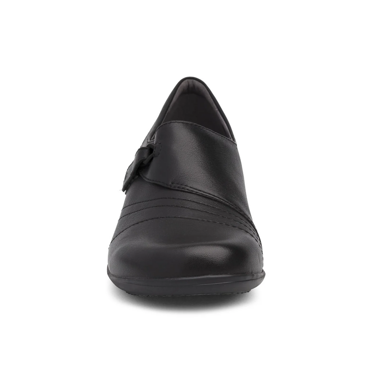 Dansko Franny Slip On (Women) - Black Milled Nappa Dress-Casual - Monk Straps - The Heel Shoe Fitters