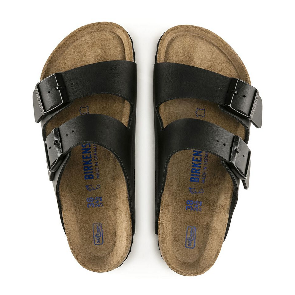 Birkenstock Arizona Soft Footbed Slide Sandal (Unisex) - Black Birko-Flor Sandal - Slide - The Heel Shoe Fitters