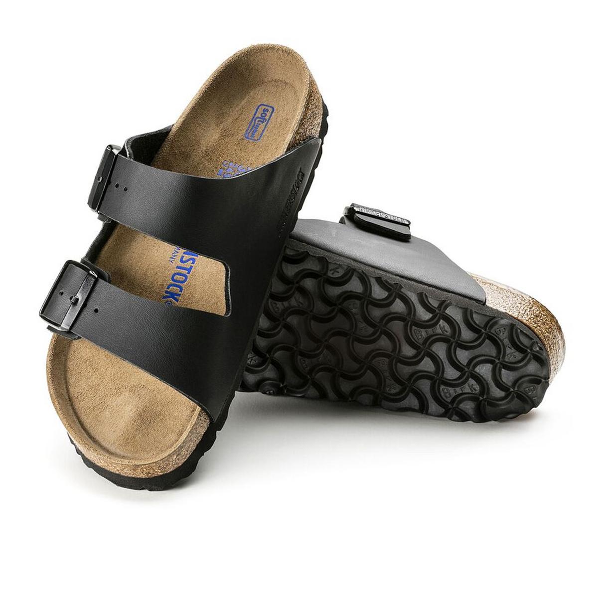 Birkenstock Arizona Soft Footbed Slide Sandal (Unisex) - Black Birko-Flor Sandal - Slide - The Heel Shoe Fitters