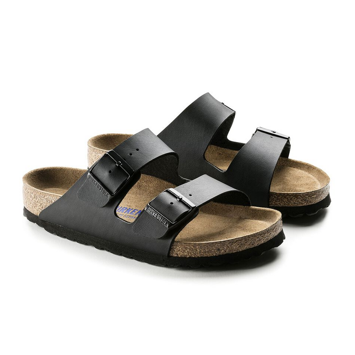 Birkenstock Arizona Soft Footbed Slide Sandal (Unisex) - Black Birko-Flor Sandal - Slide - The Heel Shoe Fitters