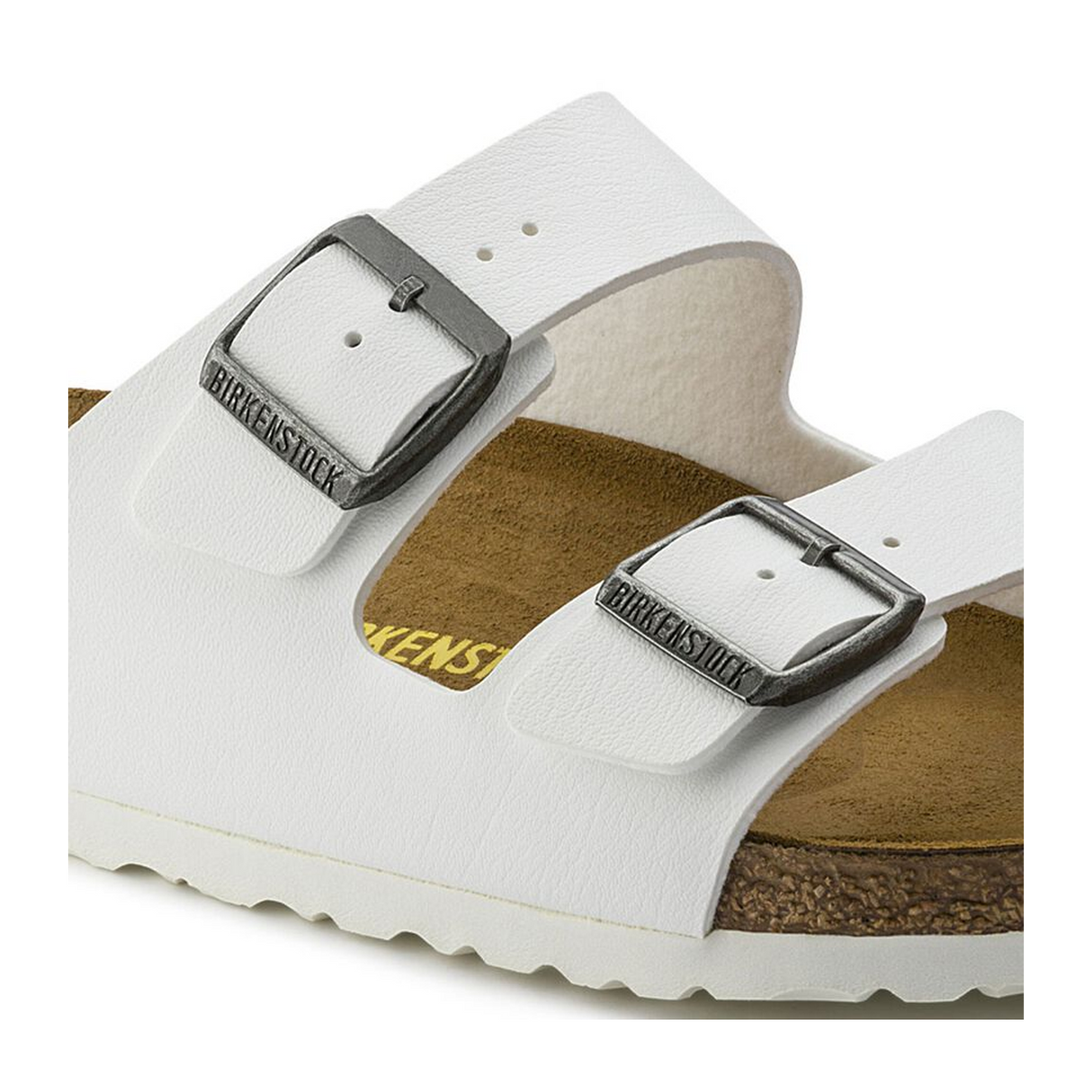 Birkenstock Arizona Slide Sandal (Unisex) - White Birko-Flor Sandal - Slide - The Heel Shoe Fitters