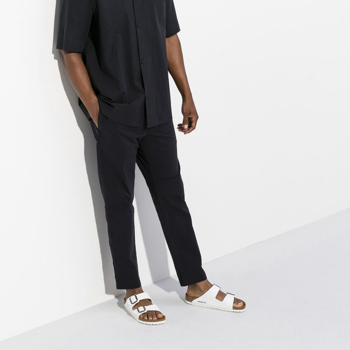 Birkenstock Arizona Slide Sandal (Unisex) - White Birko-Flor Sandal - Slide - The Heel Shoe Fitters
