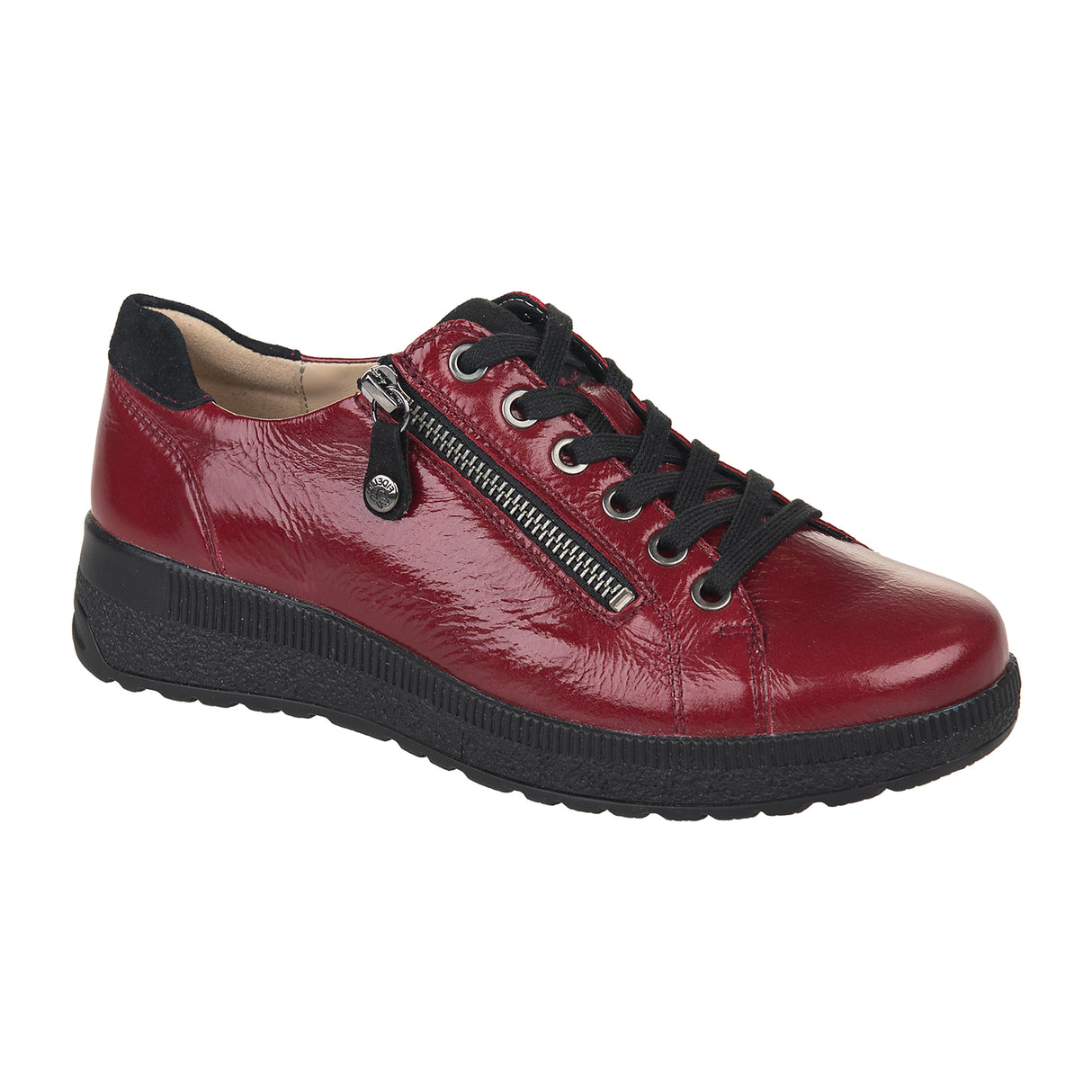 Fidelio Tuva Sneaker (Women) - Bordo Patent Athletic - Casual - Lace Up - The Heel Shoe Fitters
