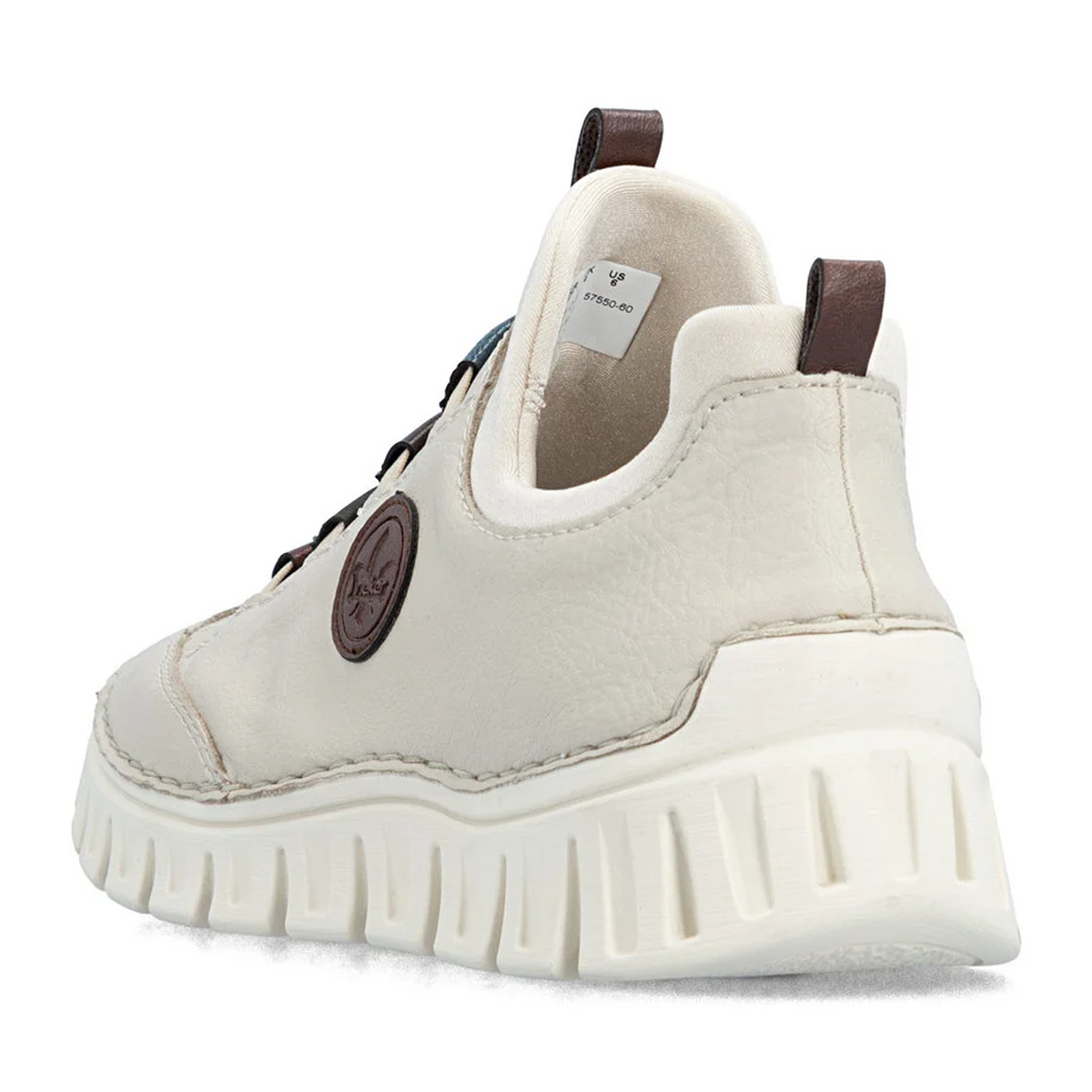 Rieker Angela 57550 Sneaker (Women) - Crema/Chestnut