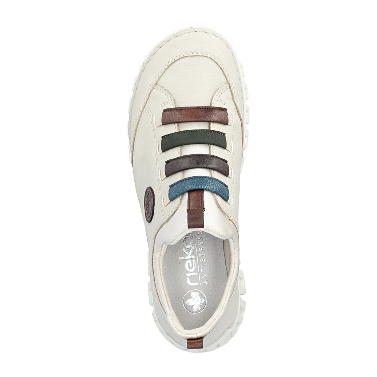 Rieker Angela 57550 Sneaker (Women) - Crema/Chestnut