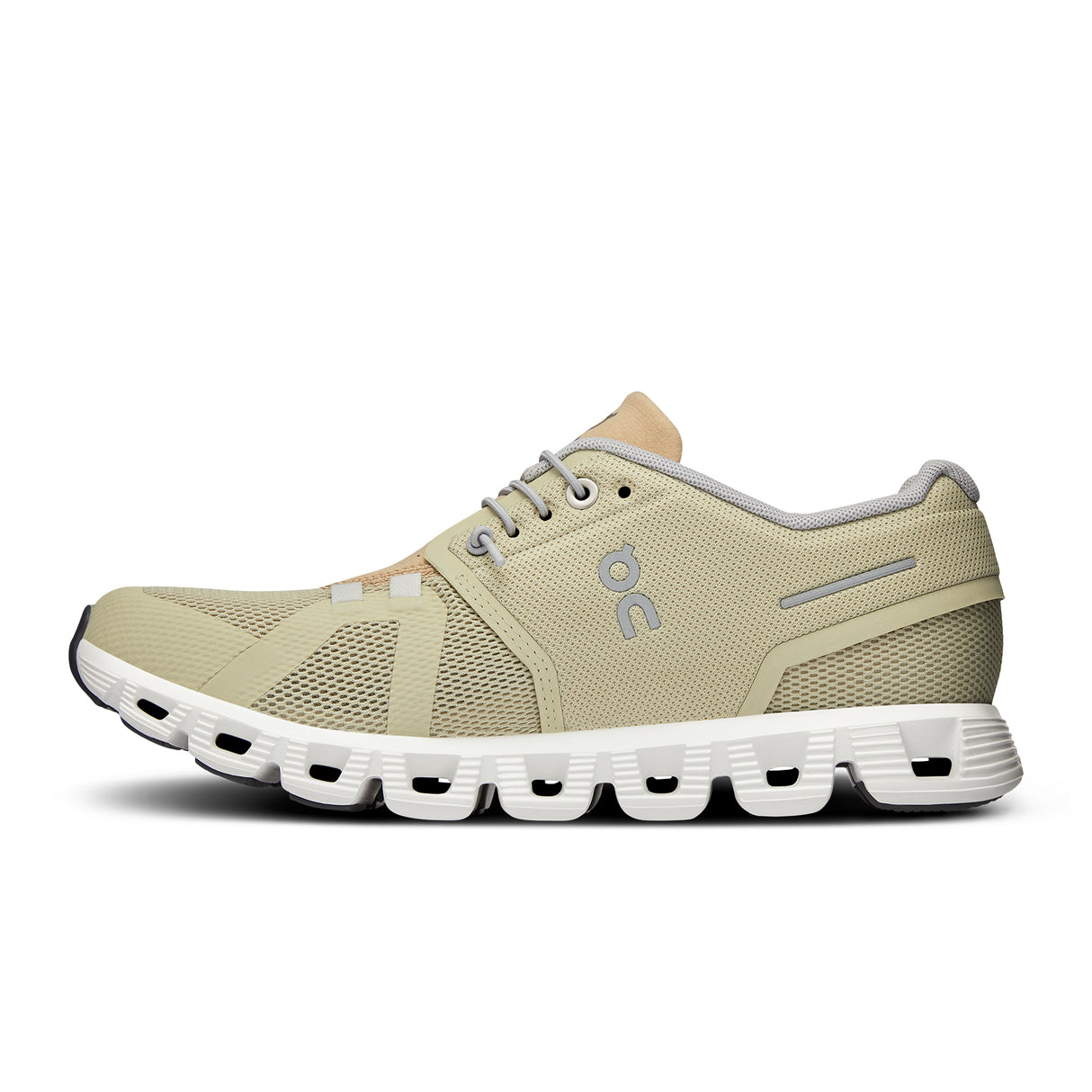 On Running Cloud 5 Running Shoe (Women) - Haze/Sand Athletic - Running - Cushion - The Heel Shoe Fitters